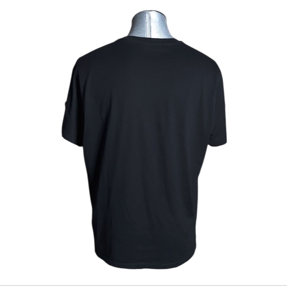 Givenchy | Cursive Logo Tee Shirt | 3D Embroidery Style | Black | Oversized - Picture 5 of 12